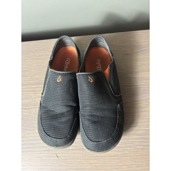 Olukai Kids Nohea Mesh Boys B Dark Shadow/Blaze Size B5 - Picture 2 of 8